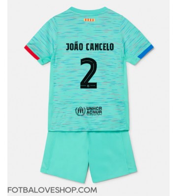Barcelona Joao Cancelo #2 Dětské Alternativní Dres 2023-24 Krátký Rukáv (+ trenýrky)